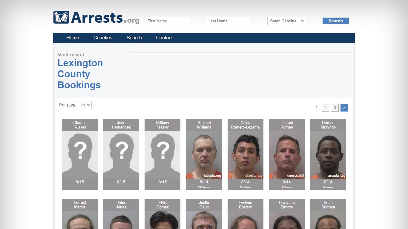 Lexington County Arrests and Inmate Search